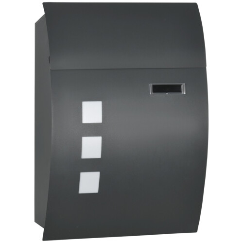 Outdoor Wall Mounted Post Box – Anthracite Grey