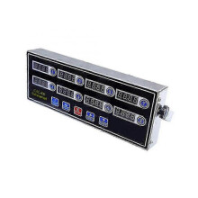Commercial 8 Channels Digital Kitchen Timer, Stainless Steel Calculagraph Timer with Alarm , Clock