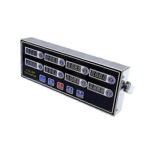 Commercial 8 Channels Digital Kitchen Timer, Stainless Steel Calculagraph Timer with Alarm , Clock