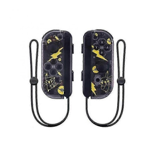 (grey) (Pikachu) Joycon Wireless Controller For Nintendo Switch,Support Wake-up Function,Left Right Remote Controllers With Wrist Strap