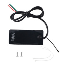 3 in 1 Motorcycle LED Voltmeter Thermometer Electronic Clock IP67 Waterproof Meter 6V-30V