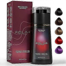 (red) Hair Dye Shampoo,Polar Hair Dye Shampoo, Polar Haircare Instant Dye Shampoo, Natural Hair Color Shampoo