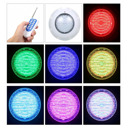 LED Underwater Light - PRUMYA - 7 Static/4 Dynamic - IP68 Waterproof - 12V 25W - Remote Control Included 1