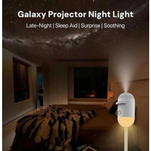 Νυχτερινό φως προβολέα Galaxy 2 σε 1, προβολέας έναστρου ουρανού USB, ρυθμιζόμεν 1