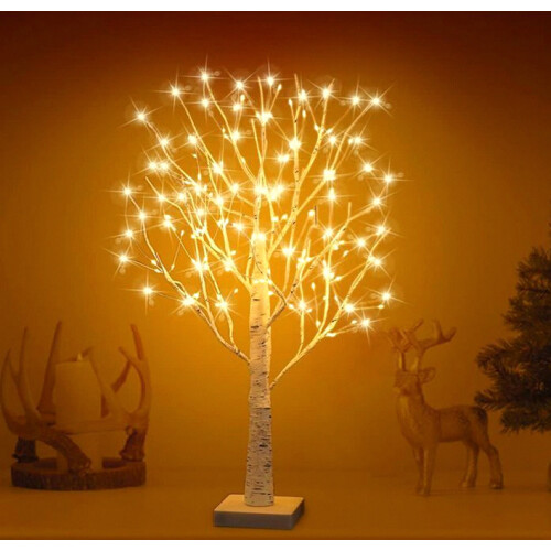 Crann soilsithe - bonsai beithe - 144 soilse LED - 60 cm - Bán te 1