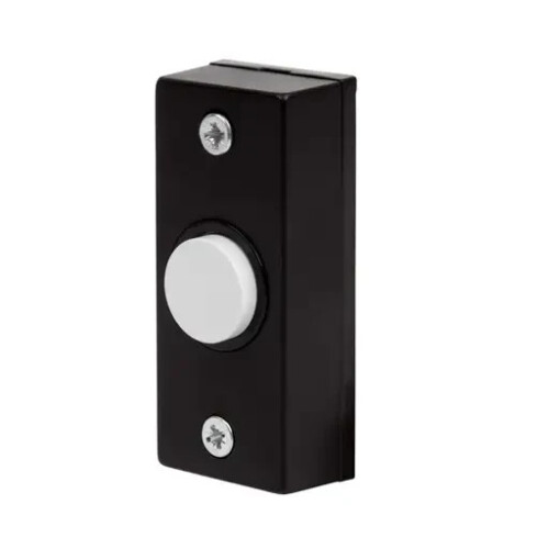 Honeywell Honeywell D824 Dimex Wired Door Bell Push Button - Black with White Button