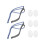 2 Pack Headgear for P10 Nasal Pillow CPAP Mask Straps 1