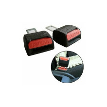 Set of 2 Car Seat Belt Extension Clips, Black, 9x5x3cm