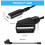 Προσαρμογέας SCART σε HDMI 1080p με καλώδιο — 2 θύρες, τροφοδοτικό 5V/1A 3