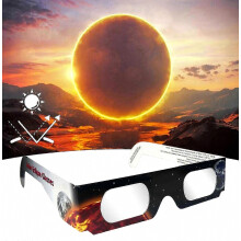 10 Pack Solar Eclipse Glasses Safe Shades for Direct Sun Viewing During Astronomical Events and Solar Observation_ms674d
