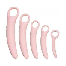 QoQiu 5-Pack Silicone Pelvic Floor Muscle Dilator Trainer SetPelvic Wand Massager for WomenPelvic Floor Muscle Trainer, Pelvic Floor Strengthening Yal