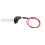 Handle with throttle cable, 4-stroke, red, 11.5 cm, set for motorcycles from 70 to 250 cc 3