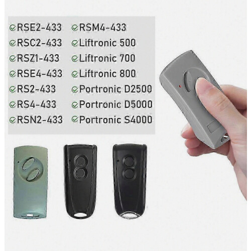 10pcs Remote Control 2 Button 433MHz Rolling Code Garage Door Gate Remote Control for BFT MITTO 2 MITTO 4 2