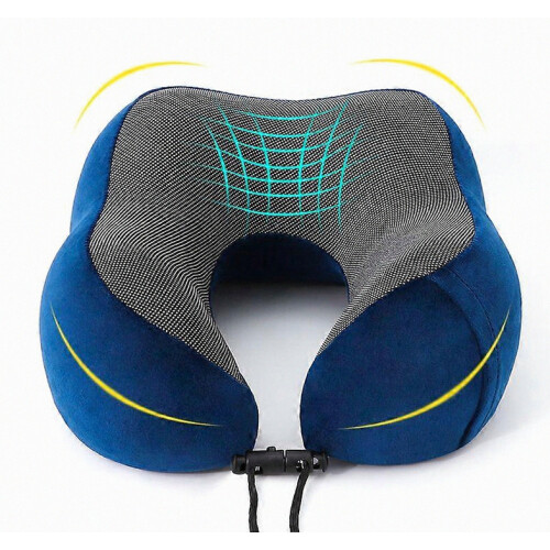 Gray neck pillow, memory foam neck pillow 1
