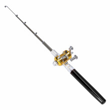 Teleskop Stiftform Angelrute Set 25m Schnur