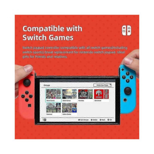 (Blue Yellow) (Pikachu) Joycon Wireless Controller For Nintendo Switch,Support Wake-up Function,Left Right Remote Controllers With Wrist Strap 2