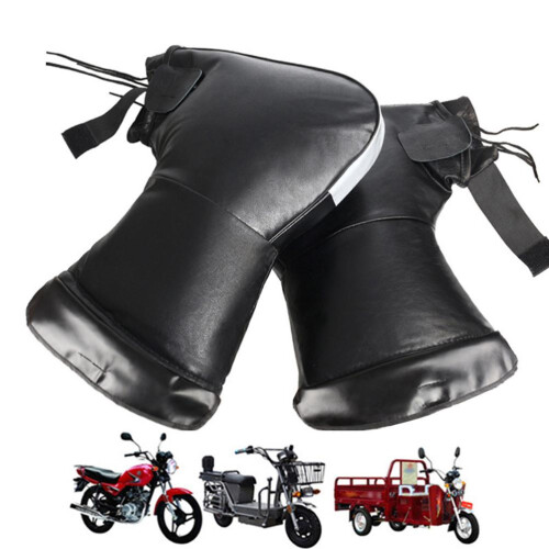 Motorrad Griffabdeckung warm schwarz reflektierend