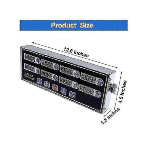 Commercial 8 Channels Digital Kitchen Timer, Stainless Steel Calculagraph Timer with Alarm , Clock 2