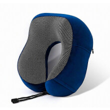 Gray neck pillow, memory foam neck pillow