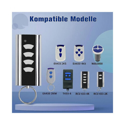 (2 Pcs) (2 Pcs) Remote Control for Normstahl Entrematic RCU 433-4K,RCU 433-2K,EA433 2KM,433.92 Rolling Code Garage Remote Control 1 Pcs 1