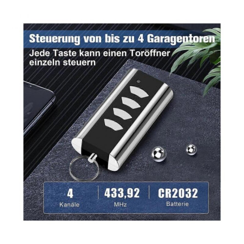 (2 Pcs) (2 Pcs) Remote Control for Normstahl Entrematic RCU 433-4K,RCU 433-2K,EA433 2KM,433.92 Rolling Code Garage Remote Control 1 Pcs 2