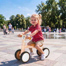 (Pink) AIYAPLAY Balance Bike Lightweight and Adjustable for 1–2 Years