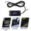 3 in 1 Motorcycle LED Voltmeter Thermometer Electronic Clock IP67 Waterproof Meter 6V-30V 8