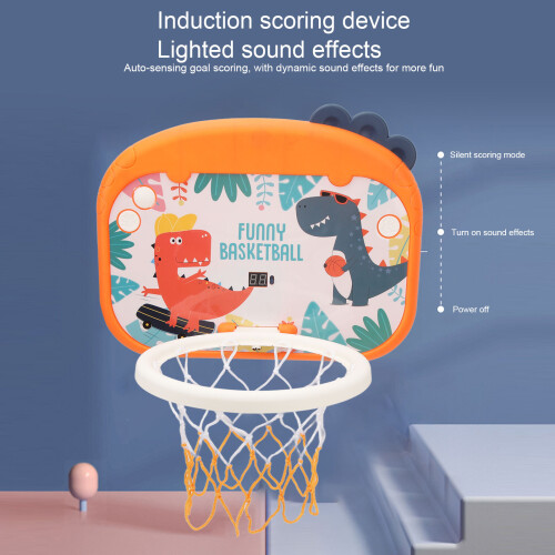 Dino Mini Basketballkorb Kinder mit Punktesanzeige
