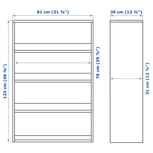 IKEA HAVSTA Shelving Unit 81x35x123 cm 1