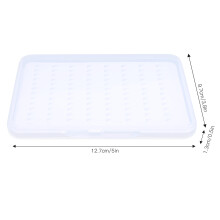 Fliegenbox Mittel 104 Fächer 3er Set Transparent
