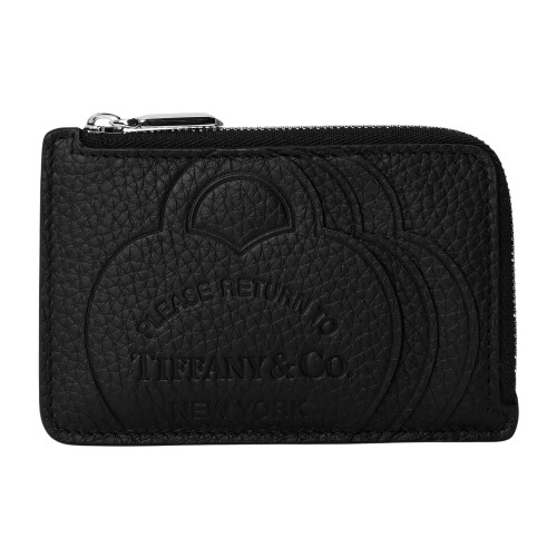 Tiffany & Co (One Size, Black) Tiffany & Co Leather Card Wallet