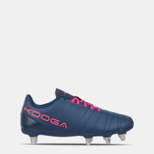 (11 UK, Navy/Pink) KooGa Mens Power SG Leather Rugby Boots
