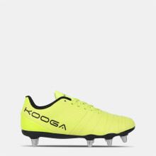 (11 UK, Yellow/Black) KooGa Mens Power SG Leather Rugby Boots