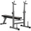 Adjustable Weight Bench, Foldable Bench, with Barbell Rack, Grey 1