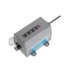 1 Pc 75-I Metal Mechanical Resettable 5 Digits Display Rotary Revolution Counter 350 R/Min