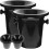 4pcs Creative Wine Tasting Spittoons Wine Spittoons Wine Dump Buckets (black) 1