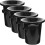 4pcs Creative Wine Tasting Spittoons Wine Spittoons Wine Dump Buckets (black) 2