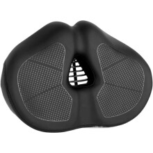 Noseless Wide Bike Seat Cushion Extra Padded Comfort Saddle for Men Women