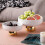 Ceramic Footed Bowl Round Pedestal Bowl Decorative Fruit Dish Holder Dessert Display Stand 2