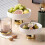 Ceramic Footed Bowl Round Pedestal Bowl Decorative Fruit Dish Holder Dessert Display Stand 3
