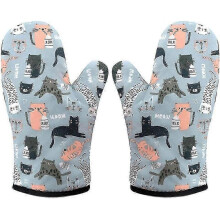 2024 Oven Mitts, Heat Resistant Oven Mitts, 1 Pair Heat Resistant Oven Gloves for Grilling