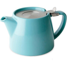 Teapot with Sls Lid And Infuser, 18-ounce, Turquoise