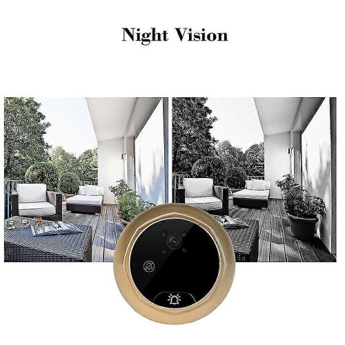 Digital Peephole Camera with Wide-Angle Lens, LCD Screen, Battery-Powered 1