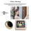 Digital Peephole Camera with Wide-Angle Lens, LCD Screen, Battery-Powered 3