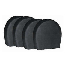 4Pcs Tire Cover Waterproof Abrasion Resistant Black Car Tire Wheel Protector for RV