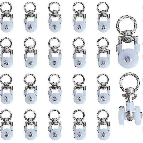 20 Pack Metal Track Rollers, Curtain Tracks, Glides, Curtain Rollers, Curtain Track Rollers, Curtain