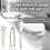 Ceramic Zinc Alloy Toilet Cistern Lever Flusher - Universal Replacement Handle with Chain 3