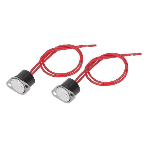 2 Pcs Thermal Control Switch Waterproof Bimetallic Sensor Quick Response Thermostat Temperature Switch 10A 250V 20 1