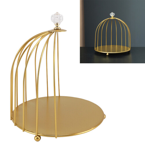 Aufbewahrungs-Organizer Vogelkäfig Gold 1