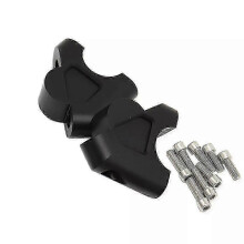 (Black No Logo) Handlebar Riser Approx Rise 38mm Handle Bar Fit For BMW S 1000 XR S1000 R 1250 RT 1200 R1250 R1200 S1000XR R1250RT R1200R R1250R